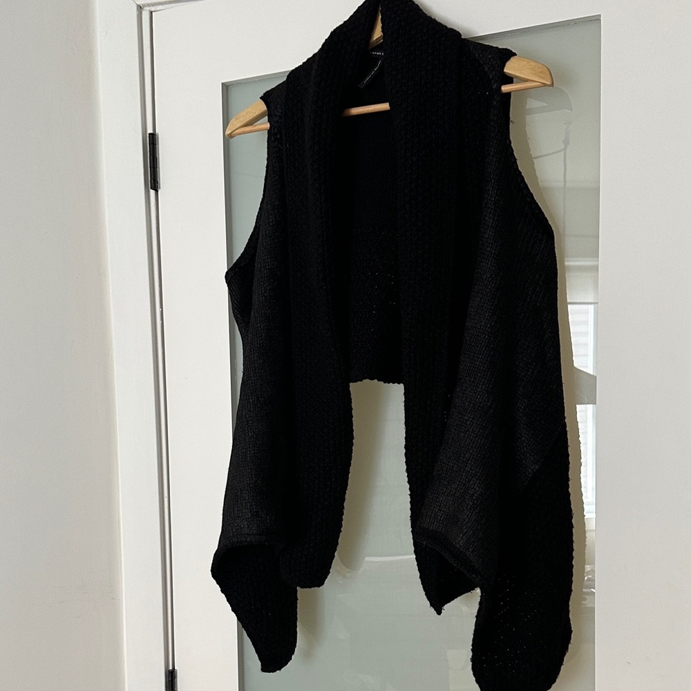 Sarah Pacini Black Knit Sweater